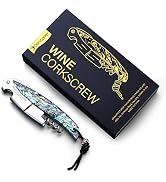 Drincarier Shell Handle Waiter Corkscrews-Wine Openers,Corkscrew Bottle Openers,3-in-1 Wine Key T...