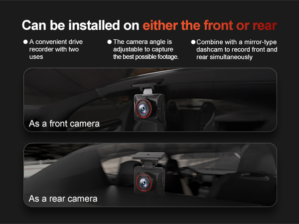 dash cam front and rear