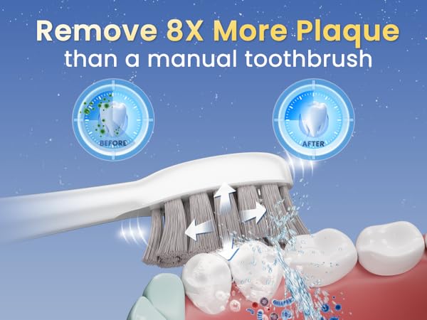 toothbrush with water flosser
