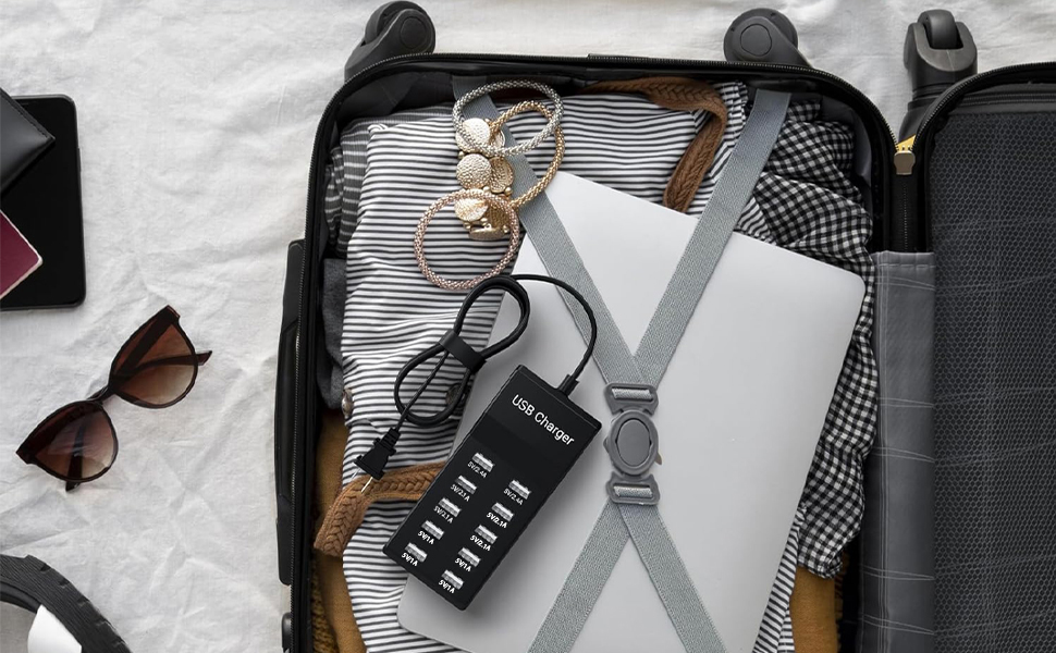 USB10 port charging station