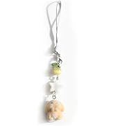 SHTALHST Fuzzy Rabbit Keychain with Star Charm Cute Bunny Phone Lanyard for Women Soft Rabbit Key...