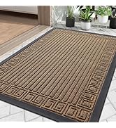 Finchitty Front Door Mat Outdoor Entrance, Heavy Duty Sturdy Rubber Doormat, Stain and Fade Resis...