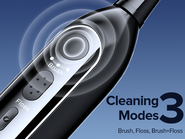 electric toothbrush with water flosser