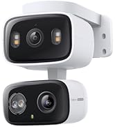 Tapo 2K Indoor/Outdoor Dual Lens Pan/Tilt Wired Security Camera - 125° Wide-Angle View + 6mm Zoom...