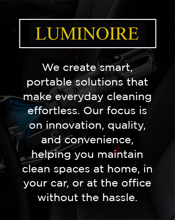 Luminoire portable vacuum brand mission – smart, portable solutions for effortless cleaning
