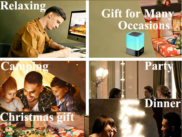 camping night light/rechargeable bedside lamp/small table lamp/bluetooth speaker