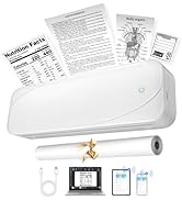 Inkless Portable Printer for Travel - M833 Wireless Thermal Printer Supports US Letter and A4 The...