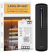 BTF-LIGHTING RF 2.4GHz Wireless Remote RC08RFB &amp; C02W Dual White 2.4GHz Tuya WiFi Controller Kit ...