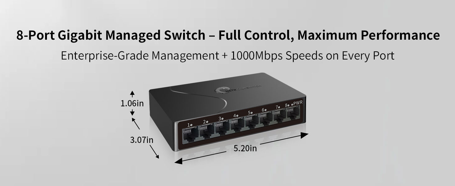 8-Port Gigabit Ethernet switch