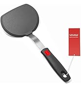 Silicone Pancake Spatula Turner with Lengthened Handle, Heat Resistant Cooking Spatulas for Nonst...