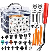 GOOACC 680Pcs Car Push Retainer Clips &amp; Auto Fasteners Assortment -22 Most Popular Sizes Nylon Bu...