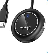 4URPC 2026 Upgraded Wireless HDMI Transmitter and Receiver 4K, 2.4G/5G Plug&amp;Play USB C Wireless D...