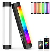 LUXCEO RGB LED Video Light, Portable Handheld Full Color Studio Photography Lighting Wand Stick w...
