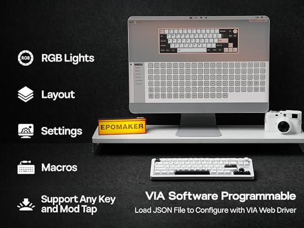 Galaxy68 Wireless Mechanical Keyboard in Aluminum with QMK/VIA Support