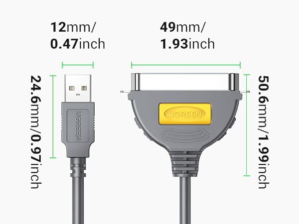 USB parallel printer cable