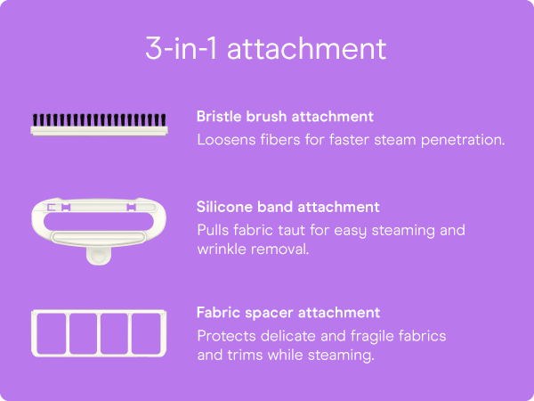 Conair garment steamer clothes turbo extreme steam fabric cloth handheld attachments wrinkle remove