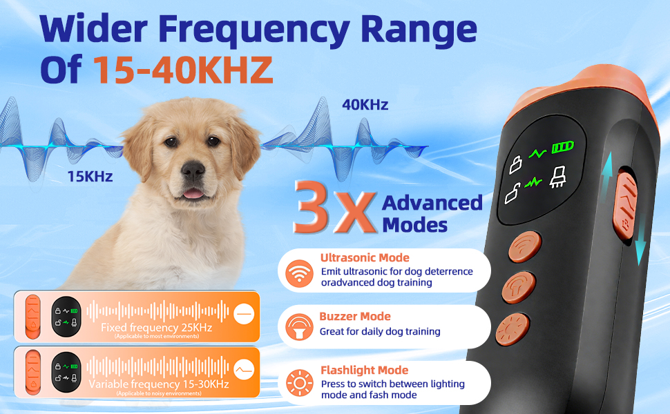 Ultrasonic Dog Bark Deterrent Device
