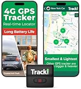 Tracki GPS Tracker for Vehicles, Car, Kids. Subscription Needed. US-Made Tech. 4G LTE GPS Trackin...