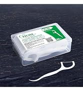 VICJIA Dental Floss Picks Unflavored Floss Picks,50 Count Travel Tooth Picks Flossers,Floss Stick...