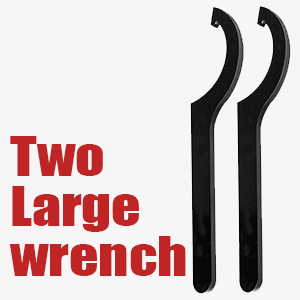 Two Large wrench Suitable for most coilovers with only 2 large adjustable coils