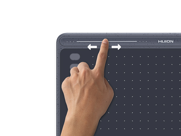 The unique touch bar on the drawing board allows you to create efficiency