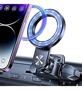 OQTIQ for MagSafe CD Phone Mount[Hollow Ring Design] Magnetic Phone Holder for Car CD Phone Holde...