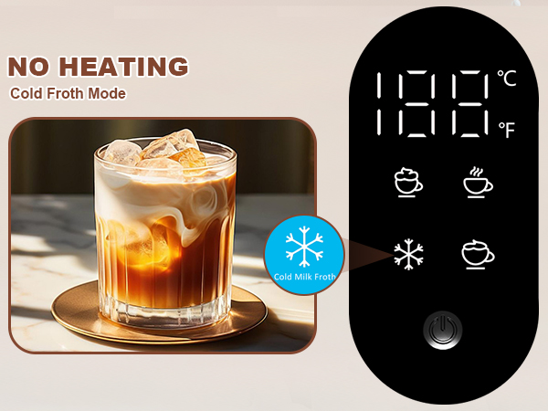 Electric Milk Frother Automatic Hot &amp; Cold Foam Maker