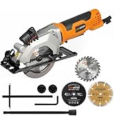 Extbtfor Power Circular Saw,4.8A Mini Circular Saw with Laser Guide,4000RPM Corded Saw Equipped w...