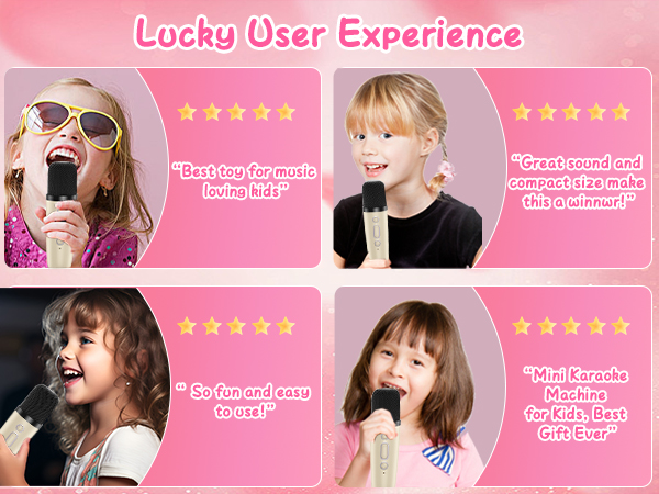 Mini Karaoke Machine for Kids Portable Karaoke Machine with 2 Bluetooth Wireless Microphones