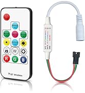 RGBZONE Mini 14 Key DC5-24V RF Wirelss Remote Controller with Lock for WS2811 WS2812B LED Strip L...