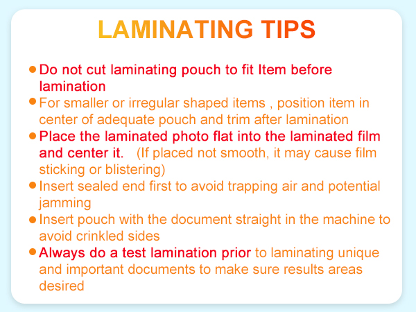 Thermal Laminating Pouches