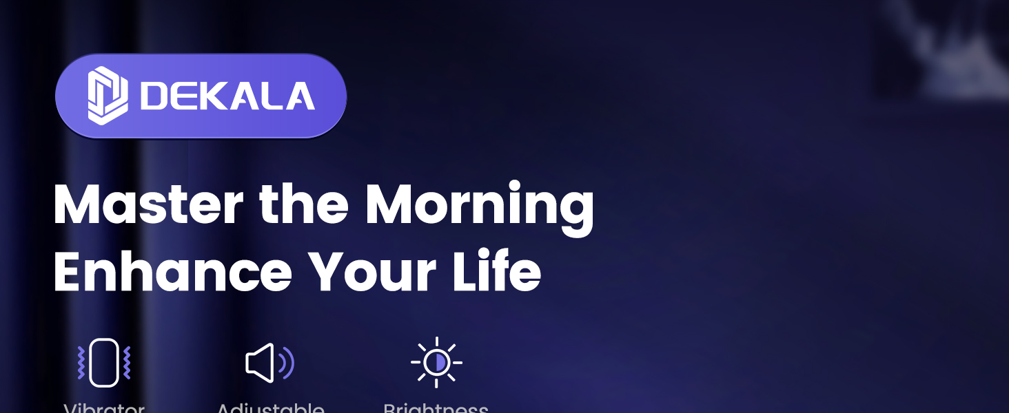 Dekala Wishalarm Bed shaker loud alarm clock for heavy sleepers