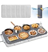 Homelove Warming Mat for Food - Electric Warming Tray with 7-Level Temp Settings &amp; 6 Hours Timer,...