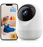Indoor Security Camera, 5&amp;2.4Ghz WiFi Cameras for Home Security, Baby/Pet Motion/Sound Detection,...