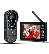 Winnes Wireless Camera Doorbell Camera Doorbell Wireless No Subscription Features A 4.3-Inch Scre...