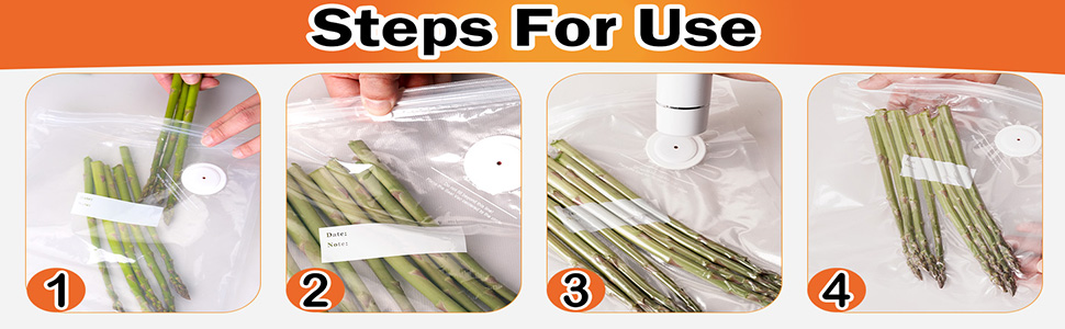 Reusable Vacuum Sealer Bags for Food
