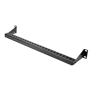 1U Rack Mountable Cable Lacing Bar w/Adjustable Depth
