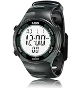 EZON Digital Watch 5ATM Waterproof Stopwatch with Countdown Timer/Chronograph/Lap Timing/EL Backl...