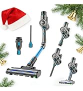 EPROEON Cordless Vacuum Cleaner EV2706RT - 3-in-1 Foldable Handheld &amp; Stick, 40Kpa Max Suction 30...