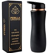 SPN-FOR1 100% Pure Copper Bottle with Sipper &amp; Lid 25.37 Oz Ayurvedic Water Bottle Multipurpo...