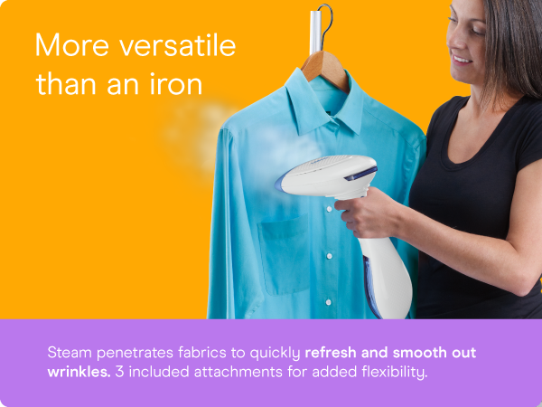 Conair garment steamer clothes turbo extreme steam fabric cloth handheld attachments wrinkle remove