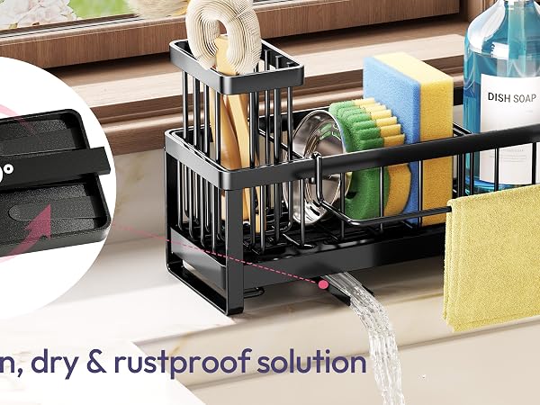 Sponge Holder for Kitchen Sink Kitchen Sink Caddy Organzier