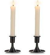 Black Candlestick Candle Holders for Taper : Romadedi Candle Stick Holder Vintage Table Centerpie...