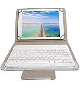 Universal Tablet Keyboard Case for 9.7-10.1 Inch Flat PC, PU Leather Case for Screen Protection +...
