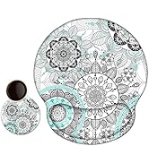 AIMSA Ergonomic Mouse Pad with Wrist Support, Gel Mousepad Non-Slip PU Base Wrist Rest Pad for Ho...