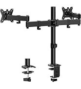 ErGear Dual Monitor Stand, Heavy-Duty Monitor Mount for 17?–32? Monitors, Flexible Arms with Easy...