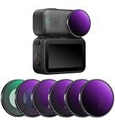 K&F CONCEPT ND CPL Filter Set Compatible with DJI Osmo Nano Vlogging Camera, 6 Pack ND8 ND16 ND32...