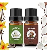 yethious Vanilla Coconut Essential Oil Set Coconut Oil Vanilla Essential Oils for Soap Making, Di...