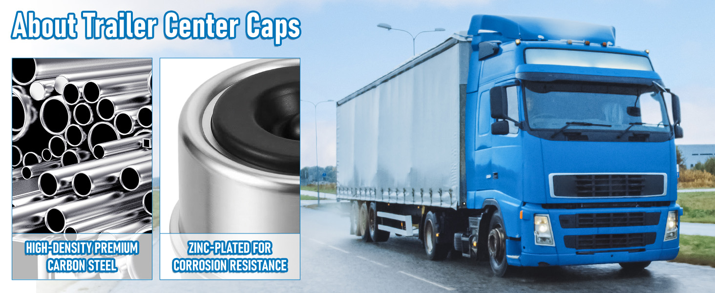 Trailer Axle Wheel Hub Dust Caps