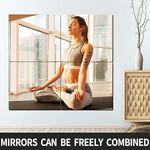 Real acrylic mirror for bedroom, door decoration, gym, bathroom